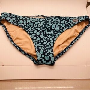 NWOT MELIKA bikini bottom light blue and navy Size XSmall